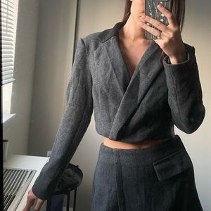 Cropped blazer & skirt (set)